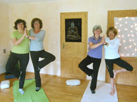 Yoga in Wittnau, Baum als Partnerübung